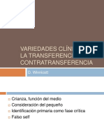 Variedades Clínicas de La Transferencia y La Contratransferencia