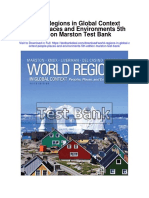 World Regions in Global Context People Places and Environments 5th Edition Marston Test Bank
