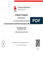 Red Cross Certificate MERGE For Achievement Assignment - SD-40463831