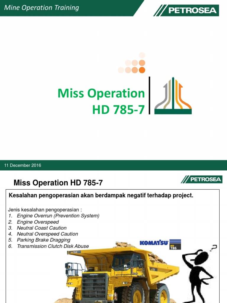 Kesalahan Pengoperasian HD 785-7 | PDF
