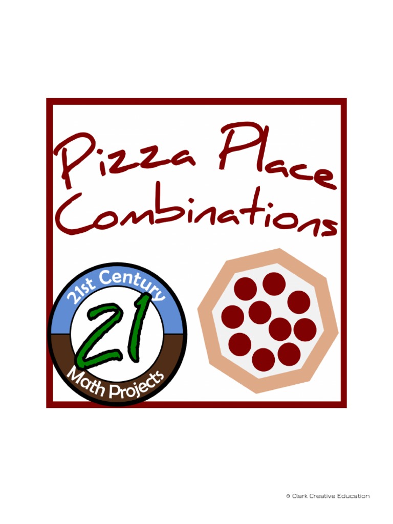 Pizza Place Combinations Download Free PDF Pizza Sausage