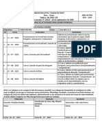 Cronograma de Actividades para Examen Remedial 3ros