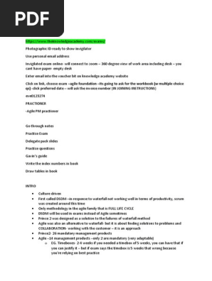 AGILE PM STUDY GUIDE