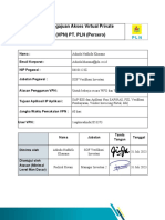 FORM & Pakta Integritas Permintaan Akses VPN - Adinda PDF