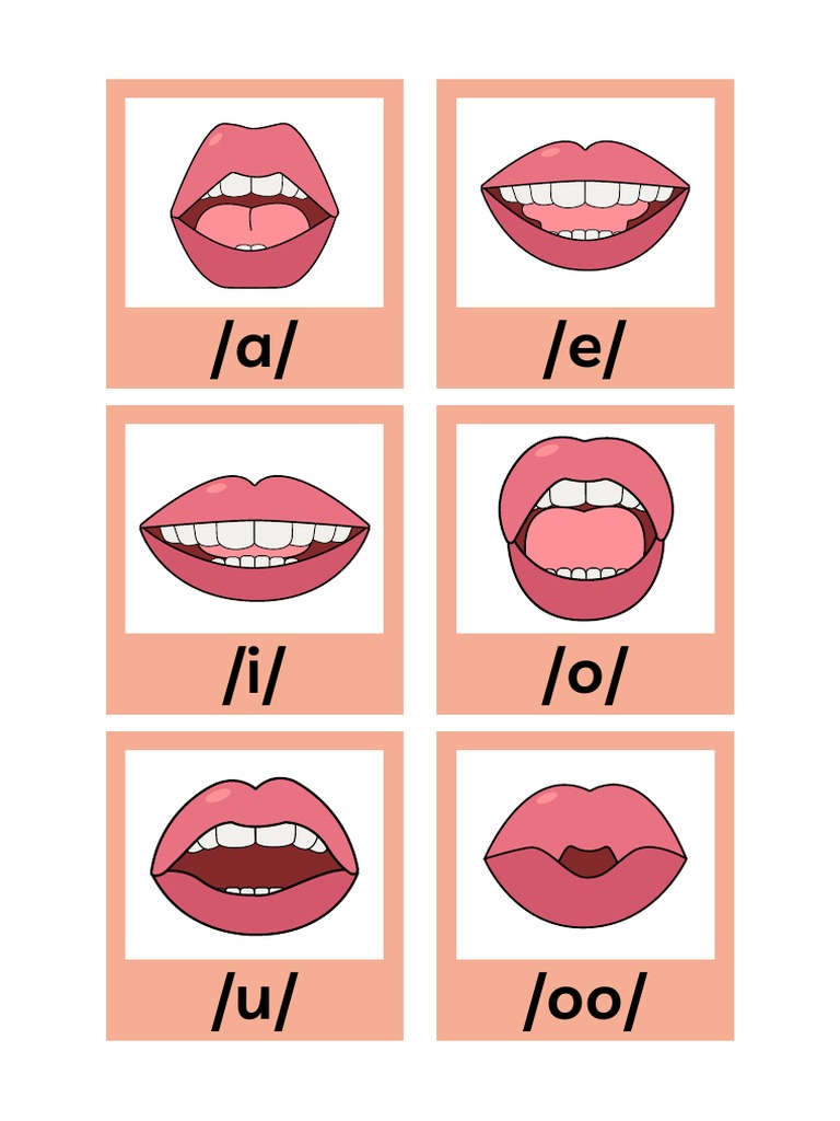 Vowel sounds mouth positions for sound wall vowel valley pdf