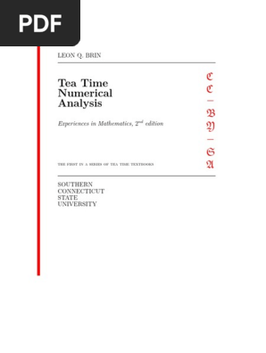ティータイム Teatime Numerical Analysis | PDF | Operating System
