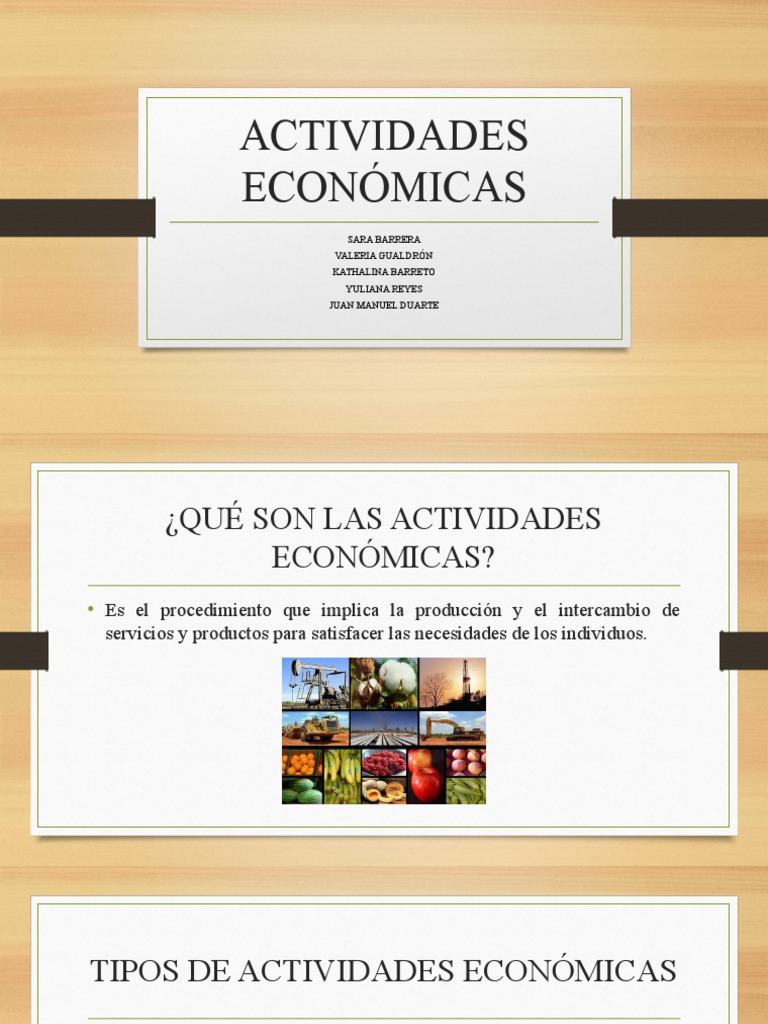 Tipos de Actividades Económicas para Niños | PDF | Finanzas y dinero ...