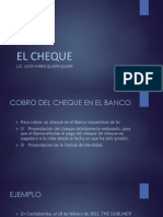 Tema 3 - El Cheque