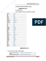 Ejercicios de Orotgrafía 2022 PDF