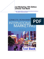 International Marketing 10th Edition Czinkota Test Bank