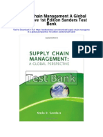 Supply Chain Management A Global Perspective 1st Edition Sanders Test Bank