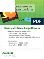 01 Aula - Processos de Fabricação