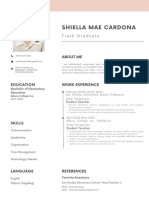 Minimalist Modern Professional CV Resume