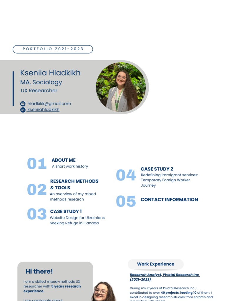 UXR Portfolio: Mixed-Methods Focus | PDF | Web Design | Qualitative ...