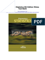 Elementary Statistics 8th Edition Weiss Test Bank