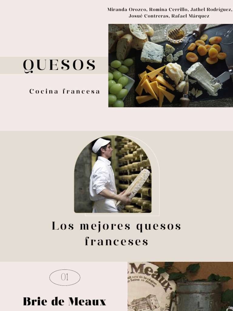 Quesos PDF Queso Cocina francés