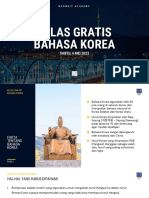 Kelas Gratis Bahasa Korea (6-05-2023)