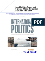 International Politics Power and Purpose in Global Affairs 3rd Edition Paul Danieri Test Bank