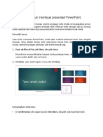 Dasar Untuk Membuat Presentasi PowerPoint