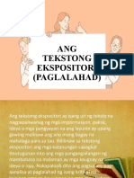 Ang Tekstong Ekspositori (Keezeah Maravilla)