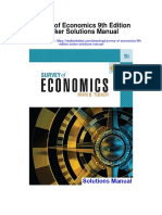 Survey of Economics 9th Edition Tucker Solutions Manual