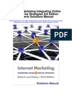 Internet Marketing Integrating Online and Offline Strategies 3rd Edition Roberts Solutions Manual