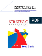 Strategic Management Theory and Practice 4th Edition Parnell Test Bank