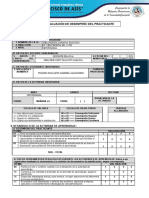 Ficha de Evaluación de Desempeño Del Prácticante