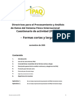 IPAQ - Protocolo de Puntuación.en - Es