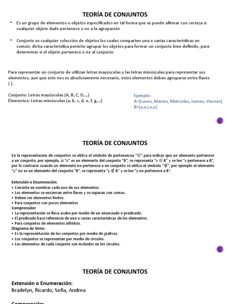 1 - Teoria de Conjuntos | PDF | Conjunto (Matemáticas) | Matemáticas