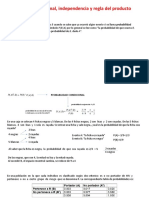 6 - Probabilidad Condicional, Independencia y Regla Del Producto