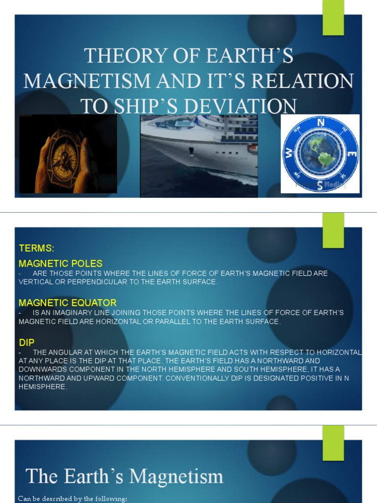 Theory Of Earth S Magnetism And It S Relation To Pdf Earth S