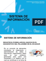 Sistema Información para Paludismo en El Ecuador 2022