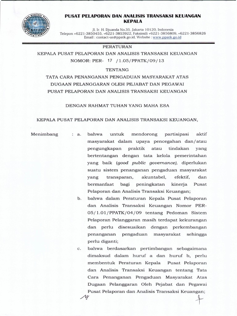 perka-no-17-tahun-2013-ttg-tata-cara-penanganan-pengaduan-masyarakat