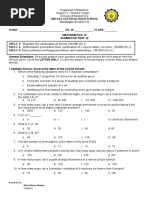 G10 - Summative Test 1 - Melc 3 4