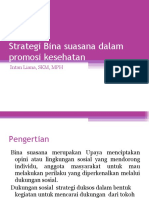 Strategi Bina Suasana Dalam Promosi Kesehatan