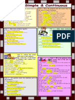 Present Simple & Present Continuous Worksheet