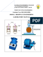 Highway Engineering Laboratory Manual