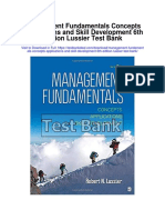 Management Fundamentals Concepts Applications and Skill Development 6th Edition Lussier Test Bank