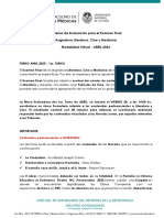 Criterios y Procedimiento de EvaluaciÃ N Examen Final Modalidad Virtual - 1er. Turno ABRIL - LCyM 2023