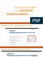 Intructivo para Acceder Al Examen NETSUITE SuiteFoundation