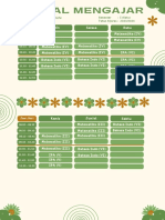 Jadwal MENGAJAR