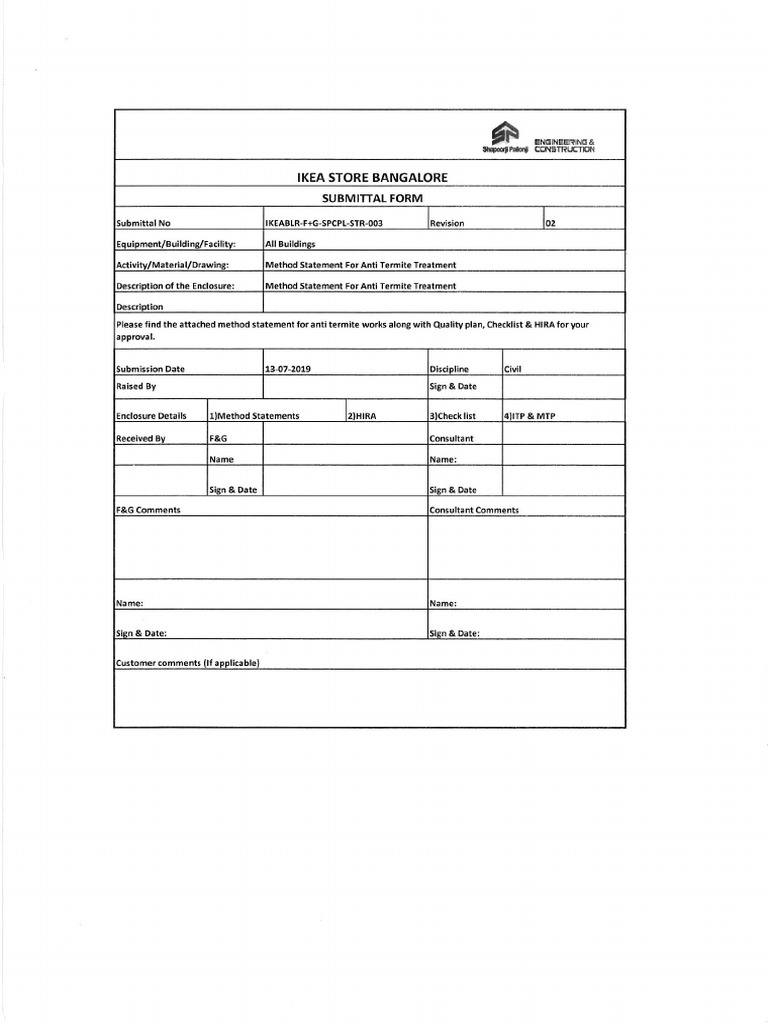 3-Method Statement For ATT | PDF