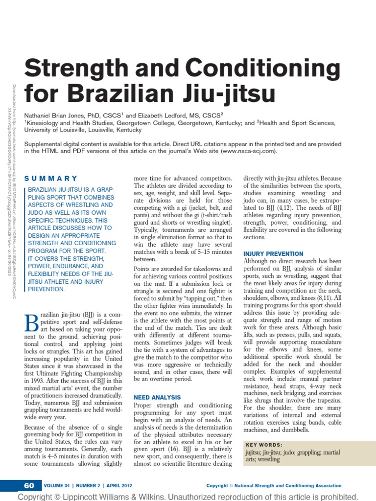 Strength and Conditioning For Brazilian Jiu Jitsu.11 PDF Brazilian