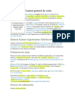 Primer Parcial Quimica Clinica (Examen General de Orina)