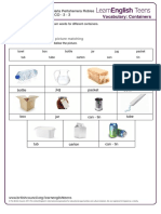 Containers Vocabulary - Peñaherrera R. Darla