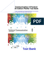 Technical Communication A Practical Approach 8th Edition Pfeiffer Test Bank