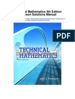 Technical Mathematics 4th Edition Peterson Solutions Manual