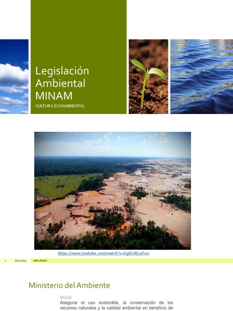 Legislación Ambiental en Perú y MINAM | PDF | Entorno natural ...