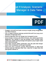 Scenario Manager Data Table